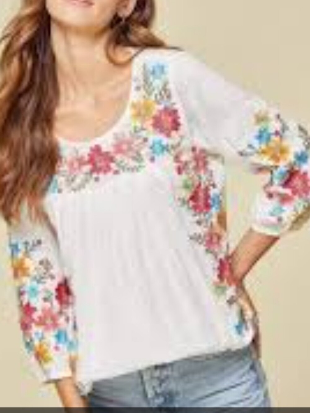 Savanna Jane Embroidered Top by M & M is a stylish unique womens Johnny Was